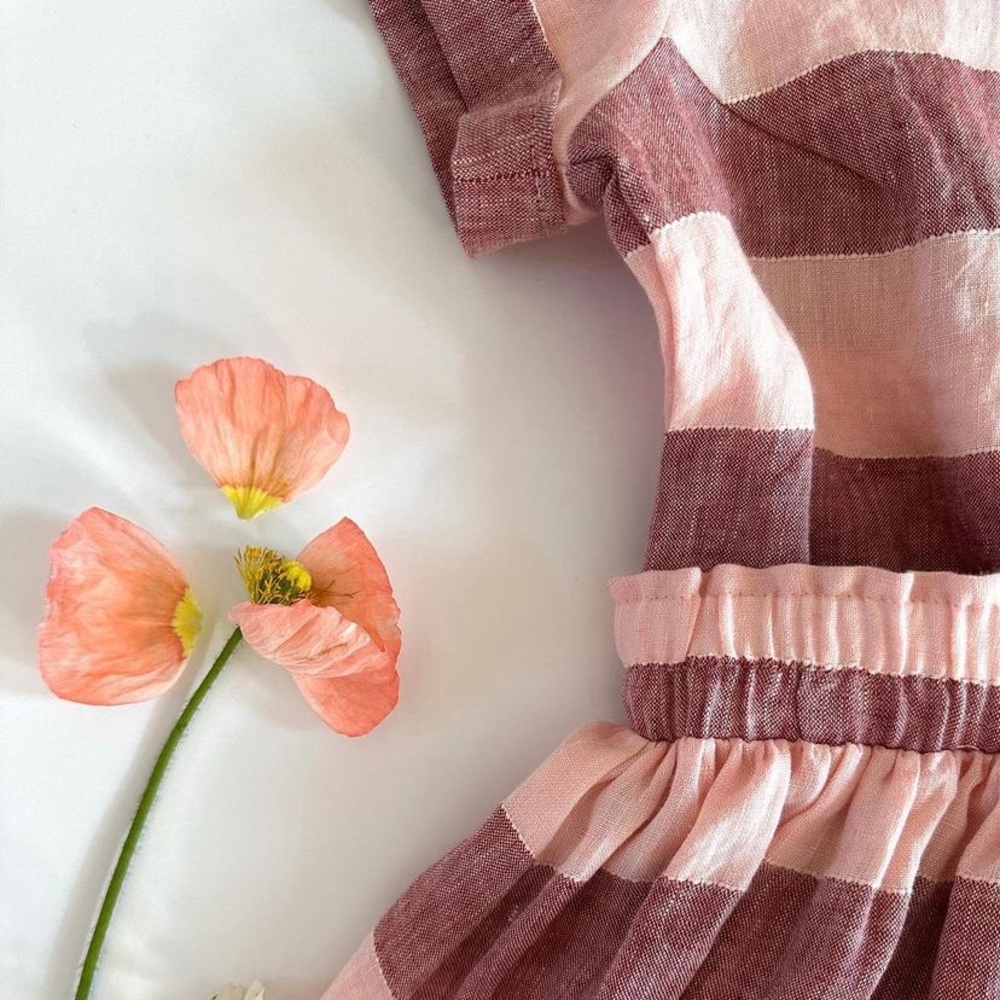 Pyne&smith 100% linen small Moroccan pink no 11